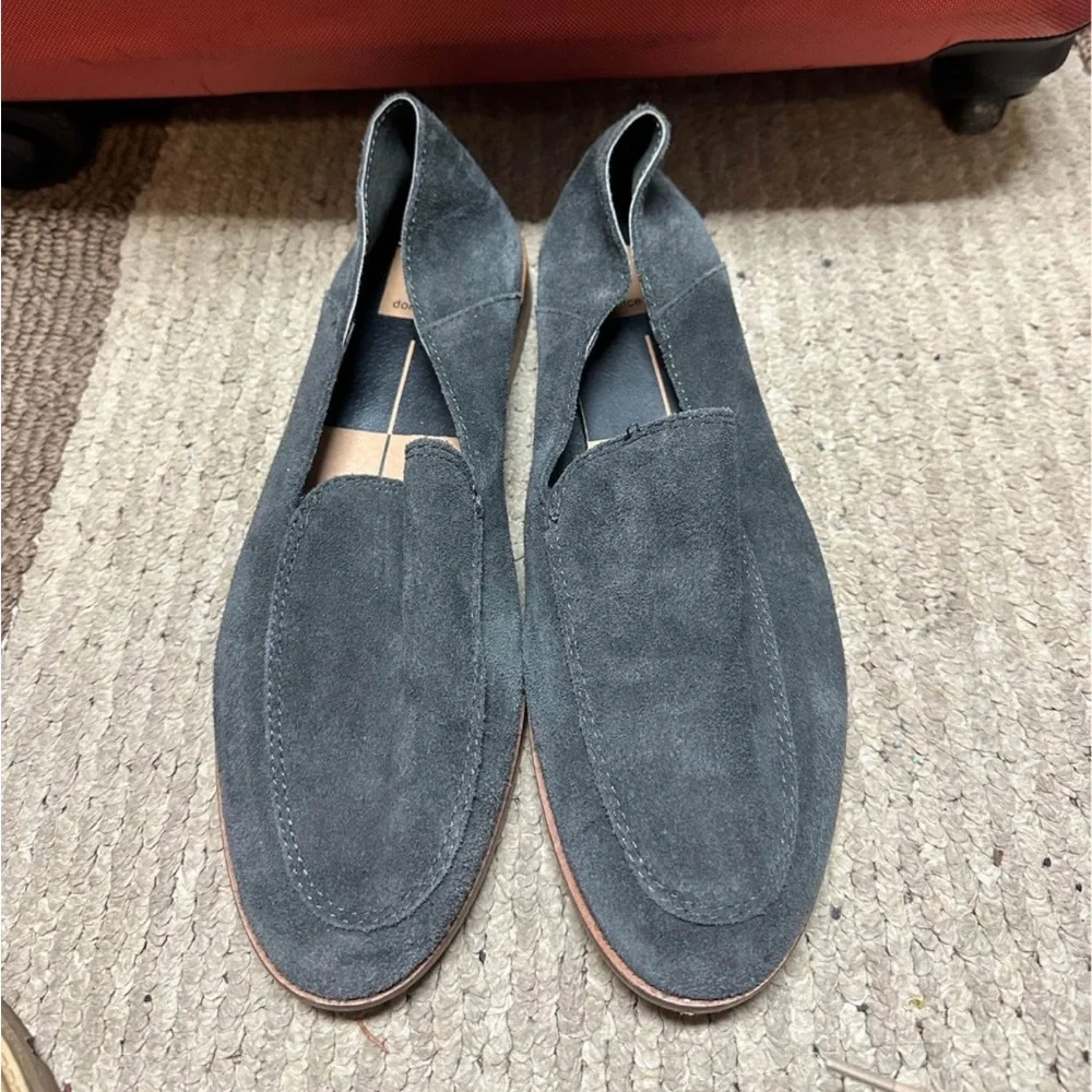 Dolce Vita Gray Suede Woman’s Loafers -8.5 - Picture 1 of 3